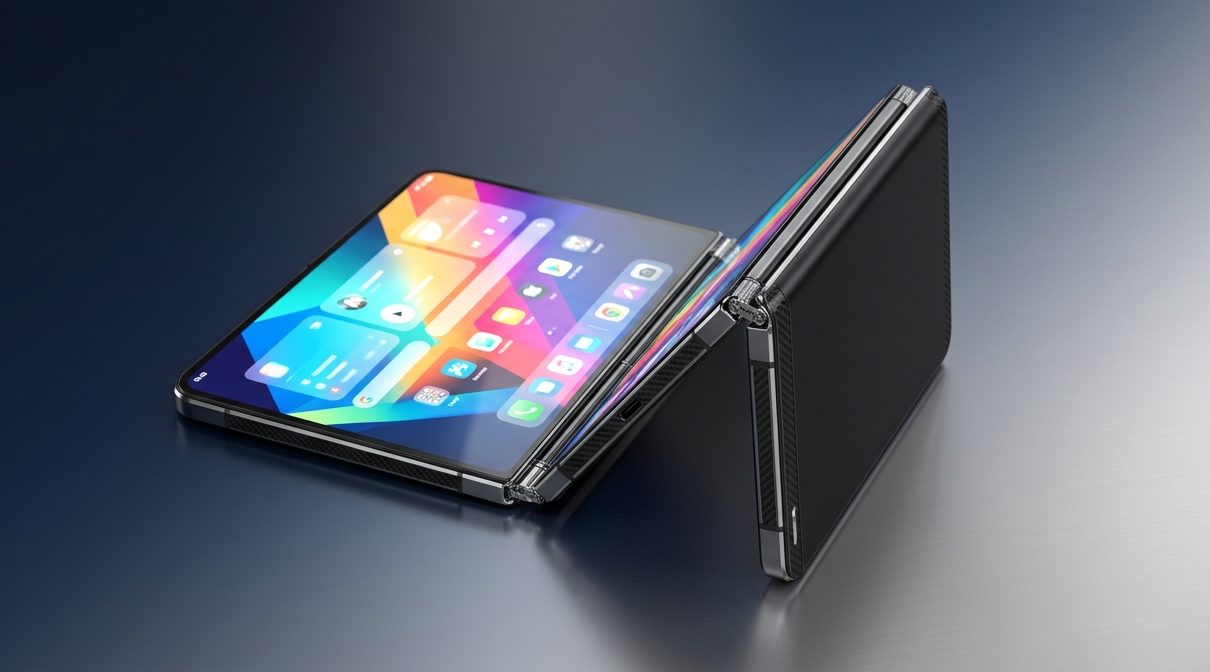 Концепт-рендер складного смартфона Samsung Galaxy Z TriFold с тремя экранами
