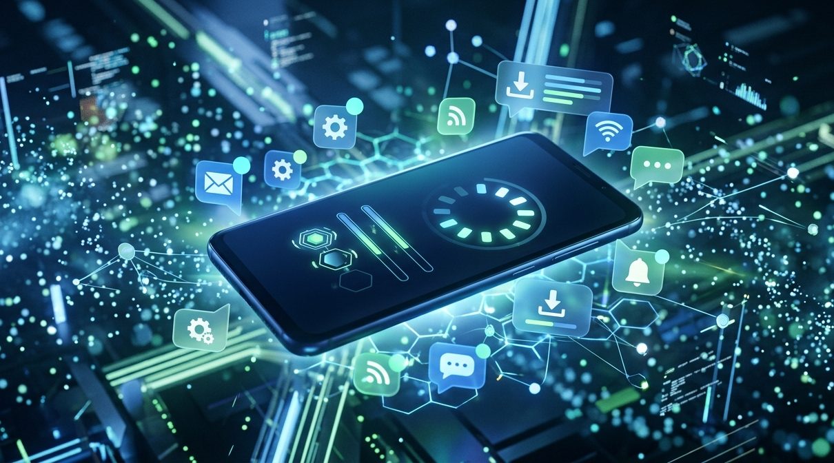 Смартфон с новым обновлением Android 17