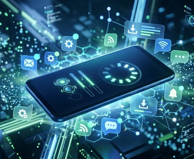 Смартфон с новым обновлением Android 17