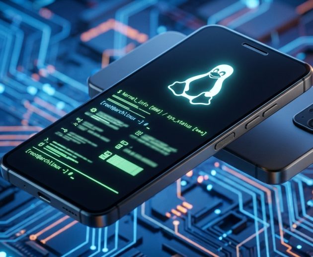 Концепт-рендер Linux-смартфона 2026 года