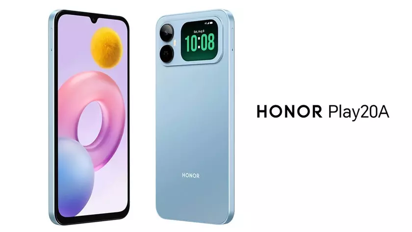 HONOR Play20A — смартфон с задним экраном и батареей 6000 мА·ч
