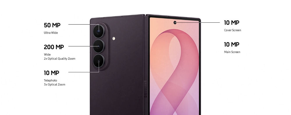 Камеры Samsung Galaxy Z Fold8 Ultra — 200 Мп, 50 Мп и телевик 3x