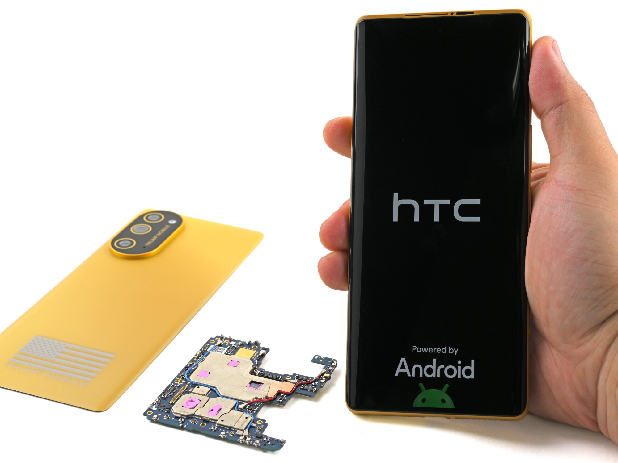 Плата HTC U24 Pro работает в корпусе Trump Mobile T1