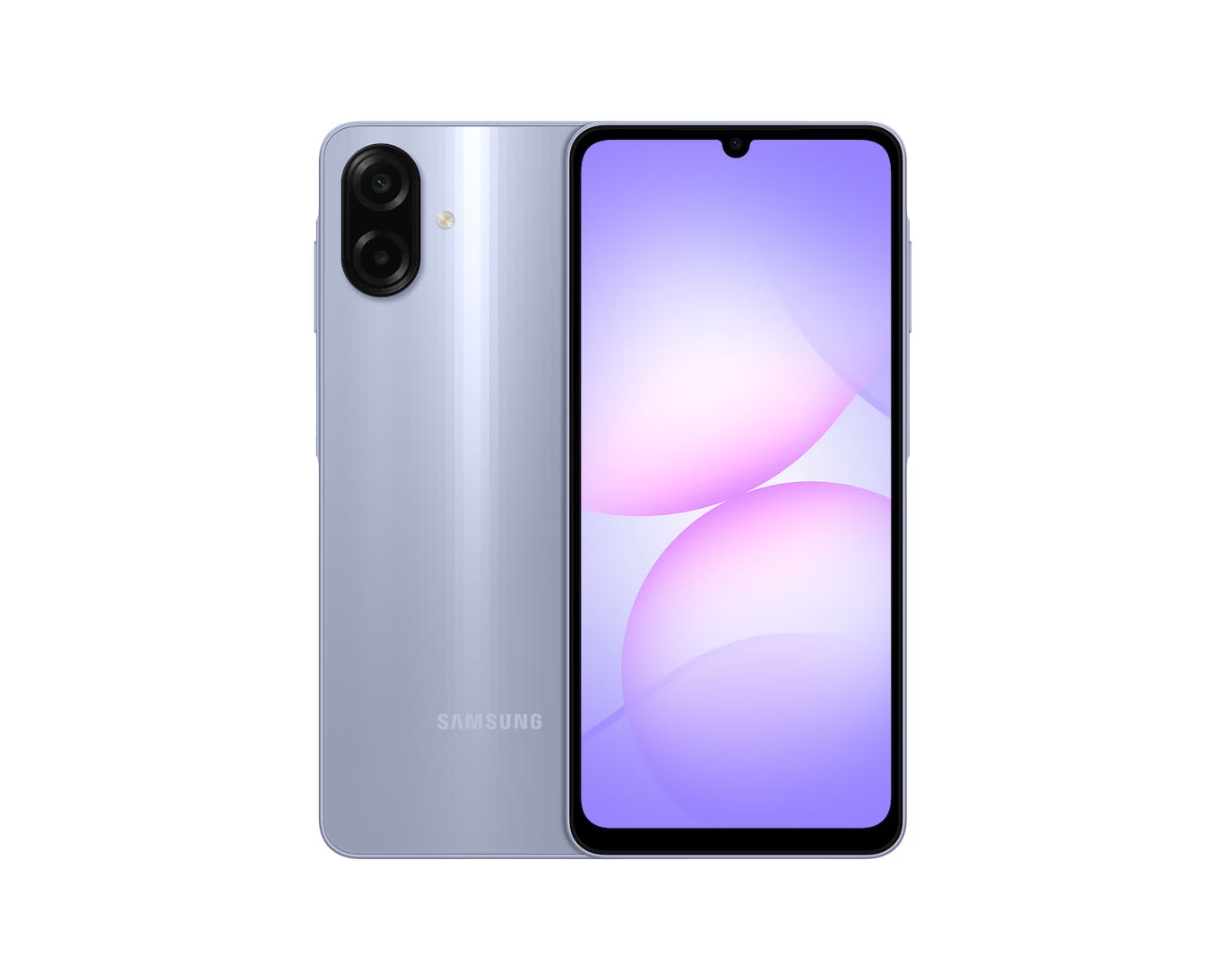 Samsung Galaxy A07s Light Violet с двойной камерой 50 плюс 2 Мп
