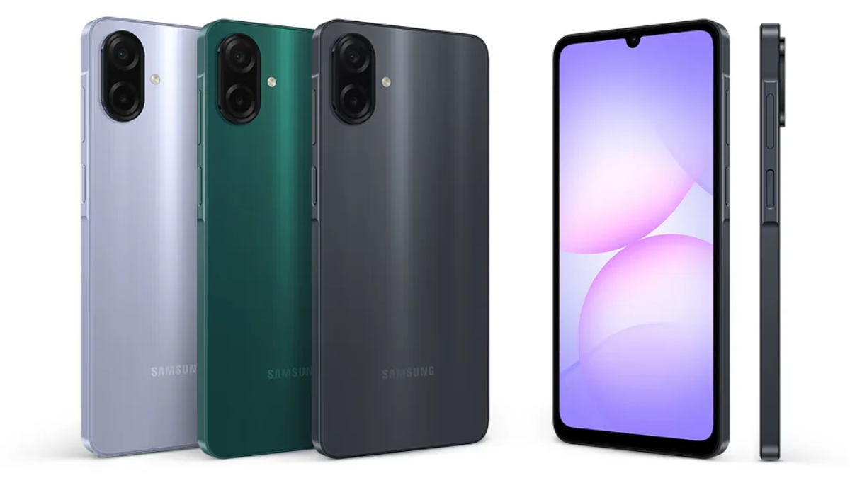 Samsung Galaxy A07s в цветах Light Violet, Green и Black